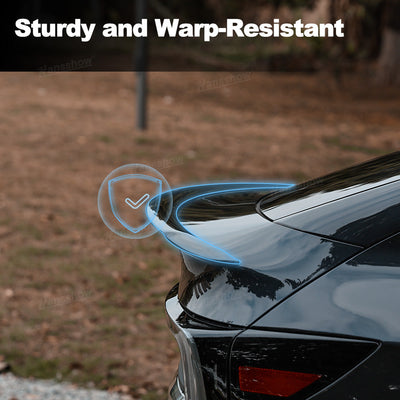 Model Y Juniper Spoiler Real Carbon Fiber Wing Rear Trunk Lip Lid - texture detail