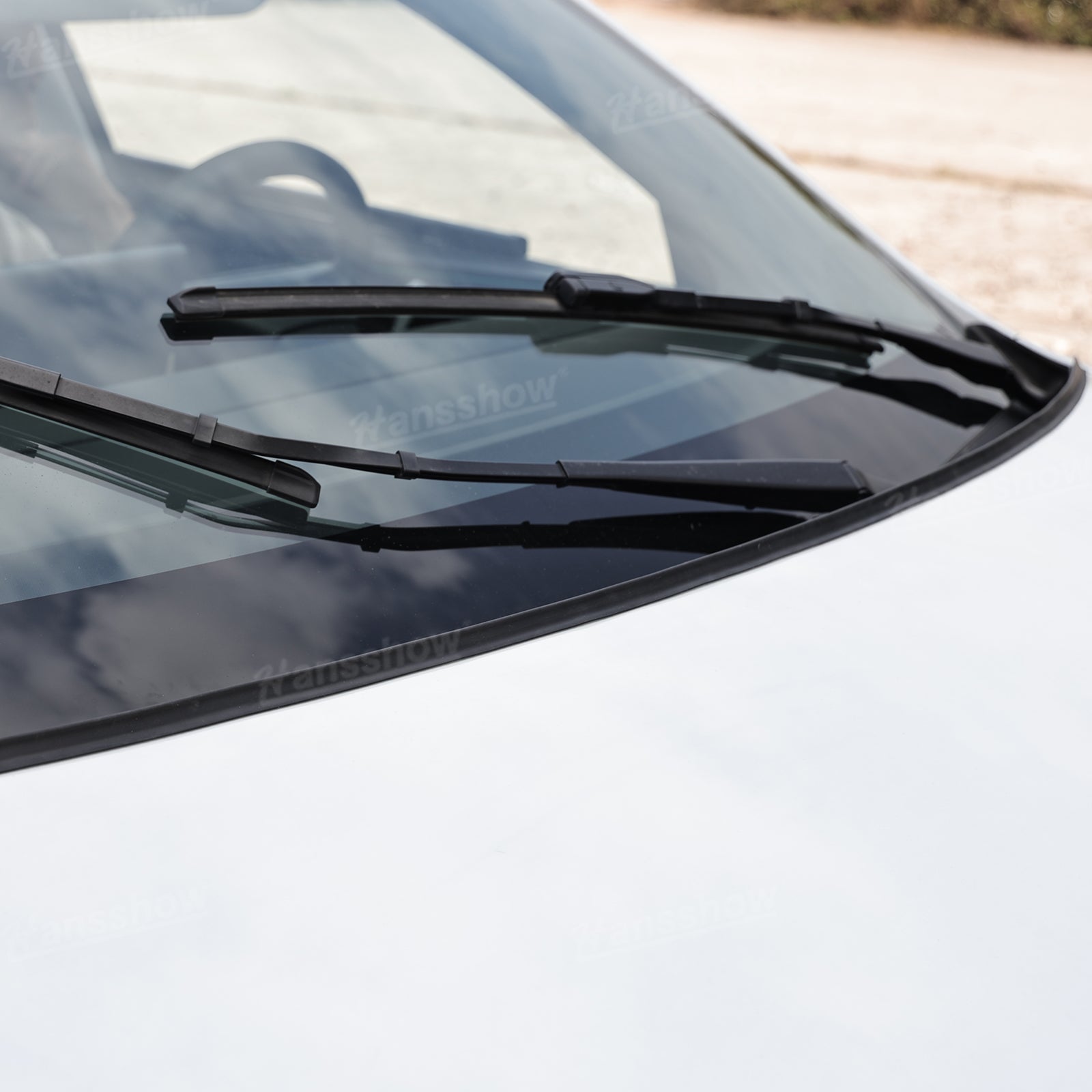 Model Y Juniper Hood Wind Deflector showcasing sleek lines