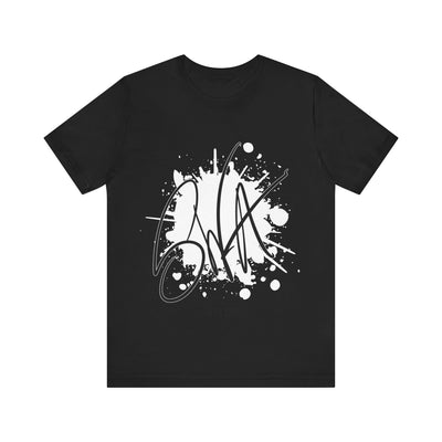 SWA Signature Splash Tee front view in black