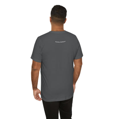 SWA Signature Splash Tee in athletic heather color folded