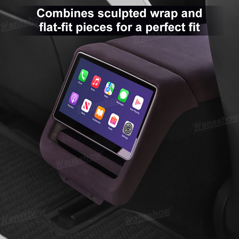 Model Y Juniper Interior Cover Trim Alcantara Upgrade Kit - texture detail
