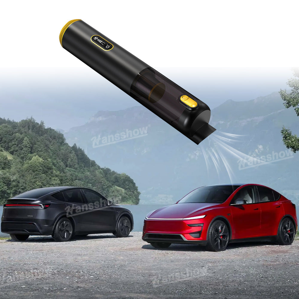 Vehicle Vacuum Cleaner with HEPA Filter Handheld Cordless Vacuum front view
