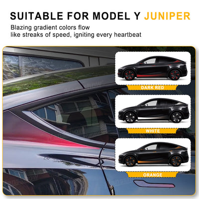 Model Y Juniper Exterior Vinyl Wrap Side Vinyl Sticker Decal - side angle