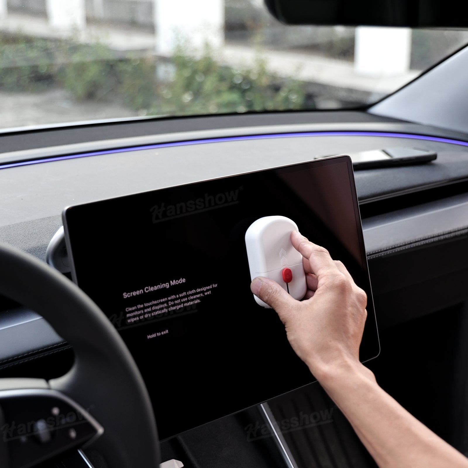 Screen Cleaner for Tesla Center Screen in glove box for convenience