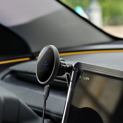 Model Y Juniper Center Console Screen Ambient Light close-up view