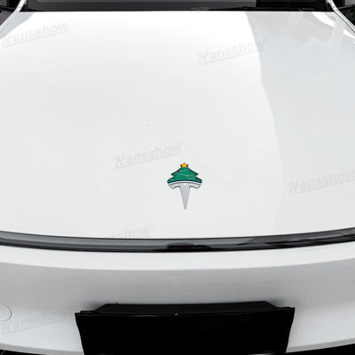 3D Christmas Decorations Waterproof Sticker for Tesla on Cybertruck