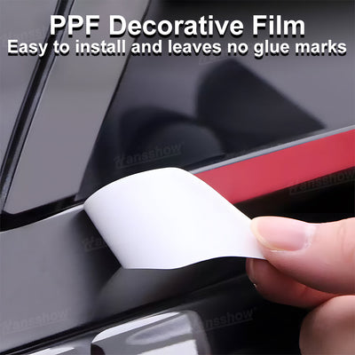 Model Y Juniper PPF Rearview Mirror Cover Trim installed view