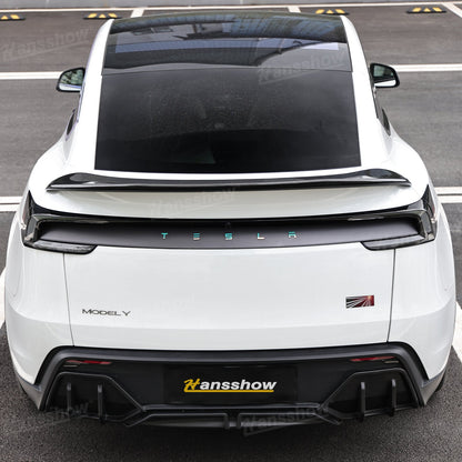 V-Style Rear Spoiler for Tesla Model Y Highland trim