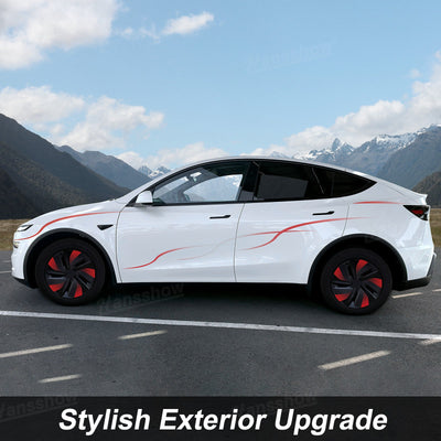 Model Y Juniper Custom Stripe Decal Kit side view