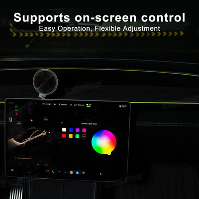 Streamer Ambient Light for Tesla Model Y & 3 ambient lighting