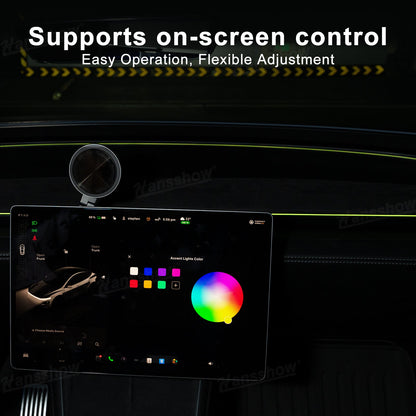 Streamer Ambient Light for Tesla Model Y & 3 ambient lighting