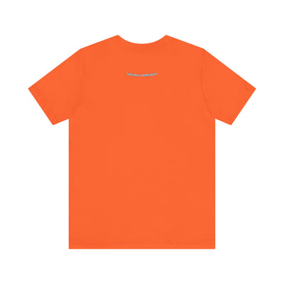 SWA Signature Splash Tee in cardinal color detail view
