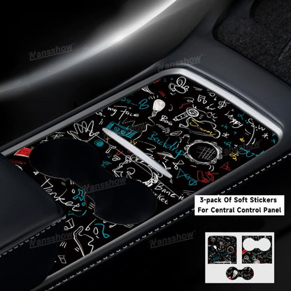 Model Y/3 Upgarde Center Console Wrap Cover - Close-up detail