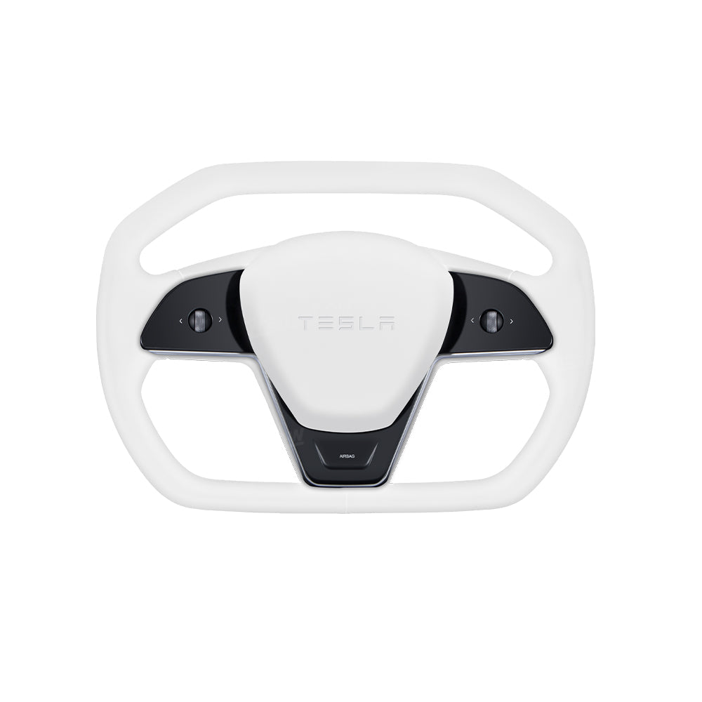 Cyber Steering Wheel for Model Y / 3 Inspired by Cybertruck Style - Alcantara option