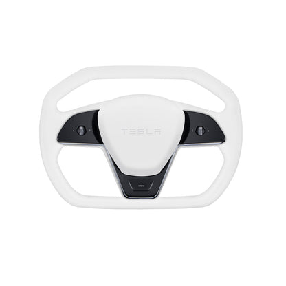 Cyber Steering Wheel for Model Y / 3 Inspired by Cybertruck Style - Alcantara option