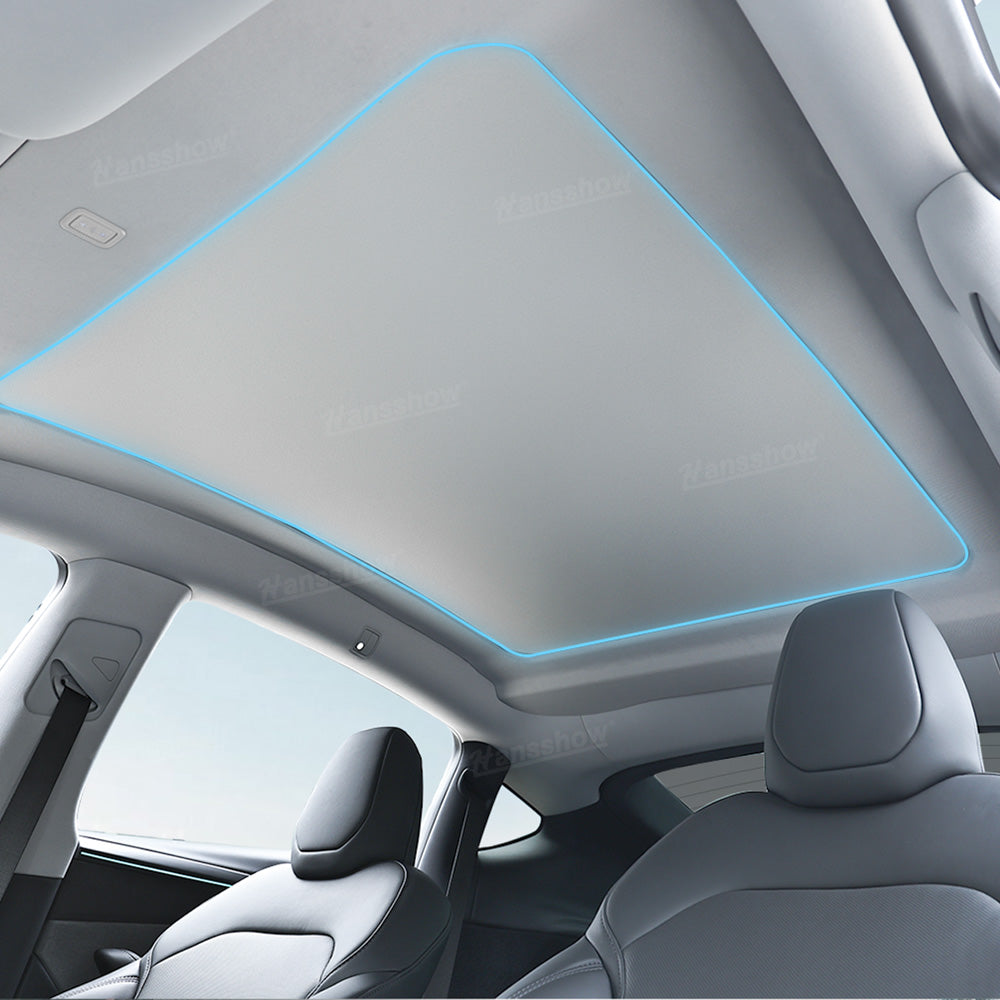Model Y Juniper Power Sunshade showcasing sleek design