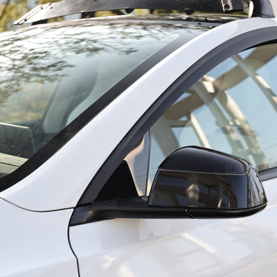 Model Y Juniper Rain Guards with vehicle silhouette