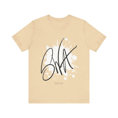 SWA Signature Splash Tee in brown color on display