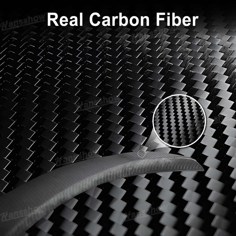 Model Y Juniper Spoiler Real Carbon Fiber Wing Rear Trunk Lip Lid - color contrast