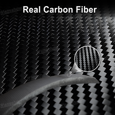 Model Y Juniper Spoiler Real Carbon Fiber Wing Rear Trunk Lip Lid - color contrast
