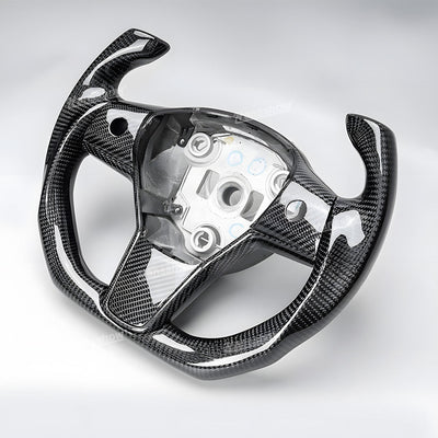 Tesla Model Y/3 Real Carbon Fiber Steering Wheel Yoke/F1 Style lightweight design