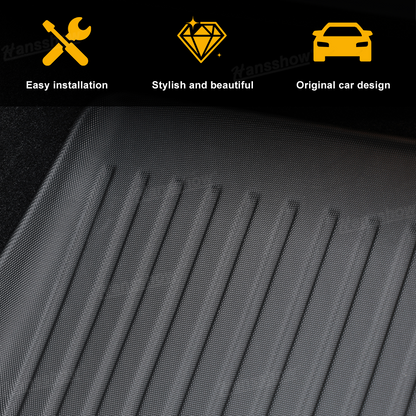 Model Y Floor Mats Custom Fit All Weather TPE Interior Accessories - side view