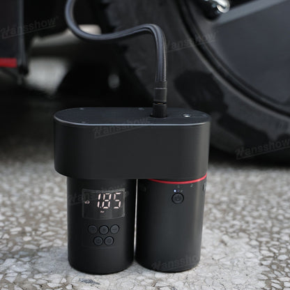 5-in-1 Tesla Jump Starter Kit with 100W Tire Inflator&185 PSI Pressure...