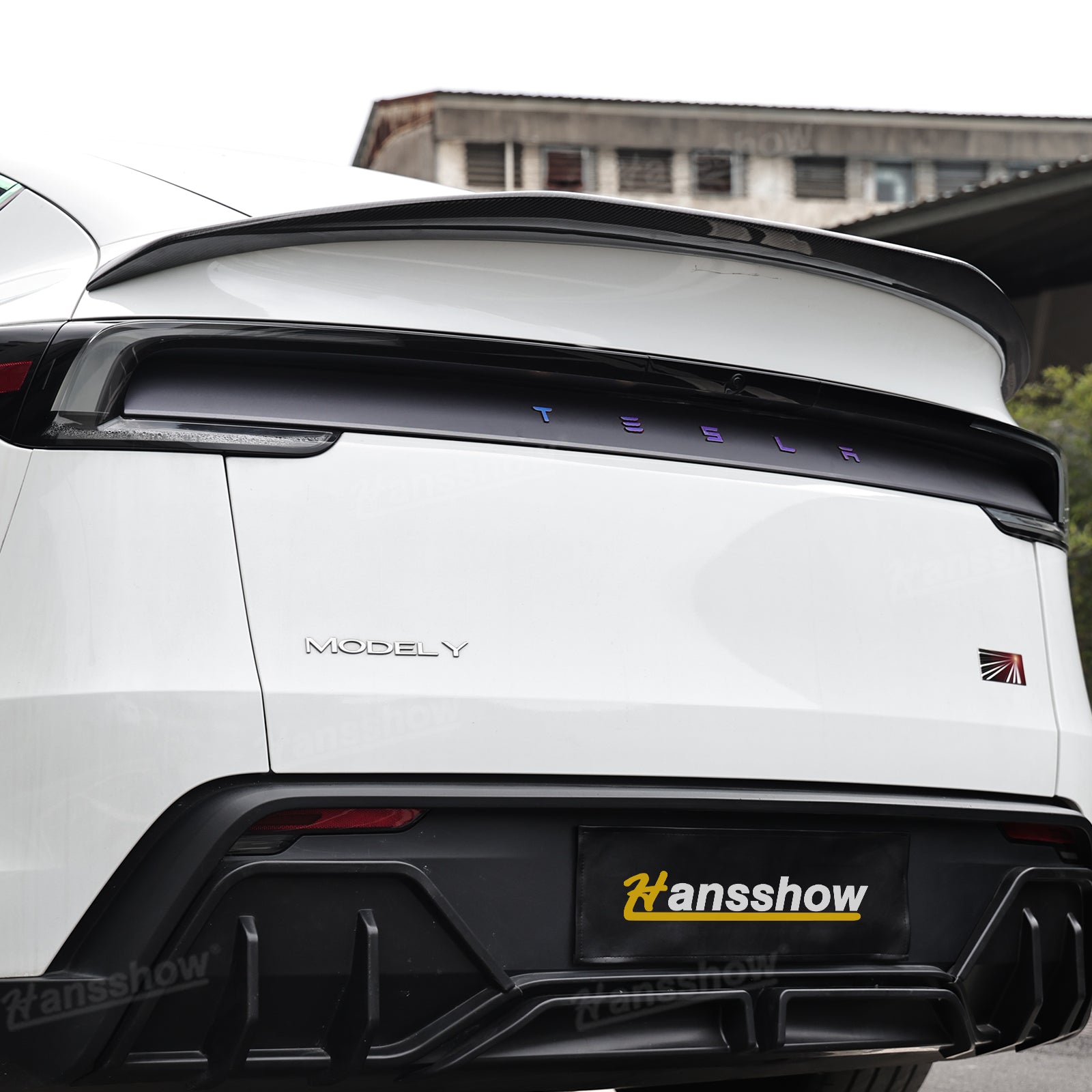 V-Style Rear Spoiler for Tesla Model Y installation process