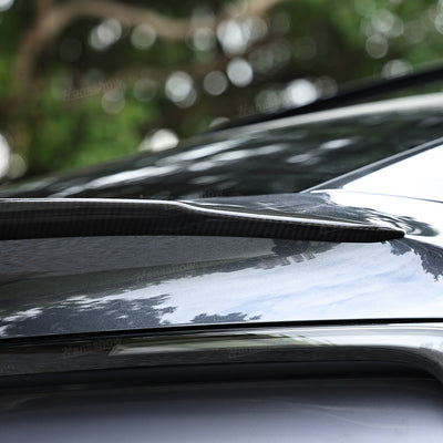 Model 3/Y Real Carbon Fiber Rear Trunk Lip Spoiler against a white background
