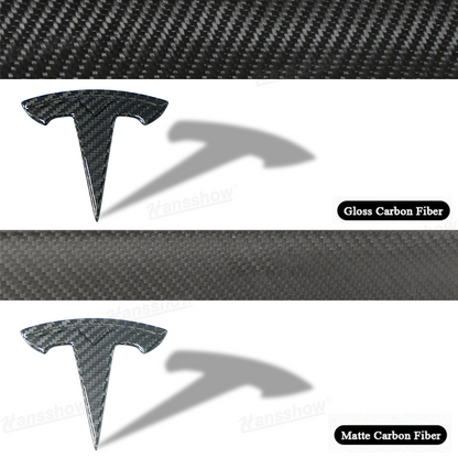 Real Carbon Fiber Tesla Logo for Model 3/Y for Tesla Model Y