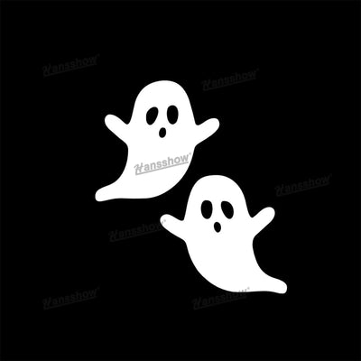 Installation process of Halloween Ghost Face Sticker for Tesla Model Y