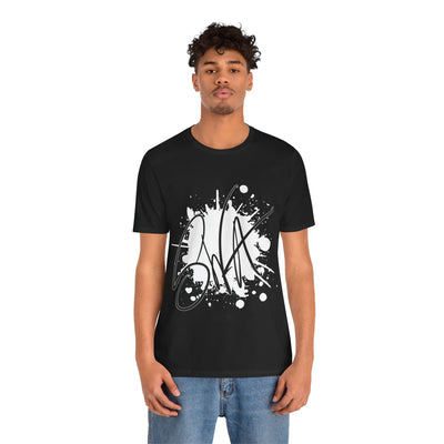 SWA Signature Splash Tee in natural color on table