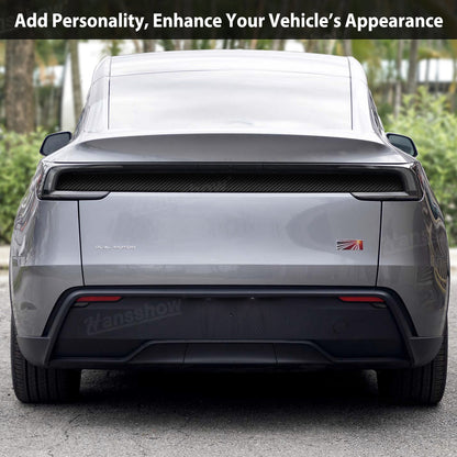 Model Y Juniper Liftgate Panel Wrap Vinyl Wrap Tailgate Applique - close-up detail