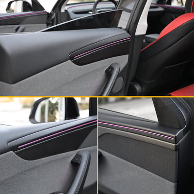 Model Y Juniper Real Carbon Fiber Cover Interior Set lightweight material