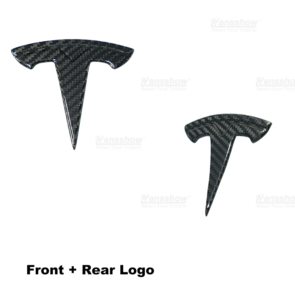 Real Carbon Fiber Tesla Logo for Model 3/Y for Tesla Model Y