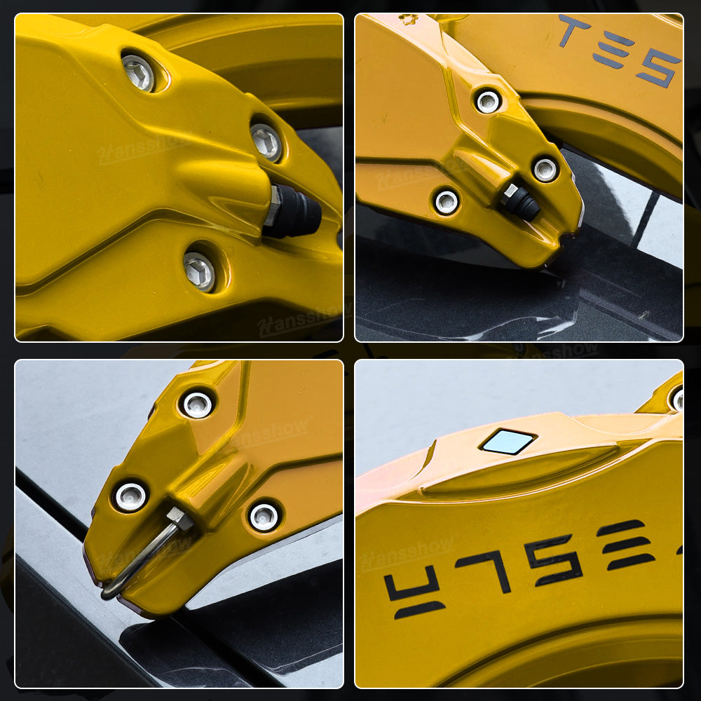 Model Y Juniper Wheel Brake Caliper Cover Set with Tesla Logo - Heat-resistant material