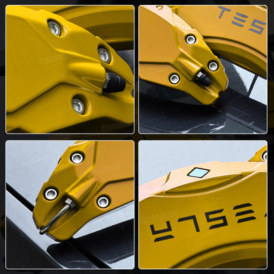 Model Y Juniper Wheel Brake Caliper Cover Set with Tesla Logo - Heat-resistant material