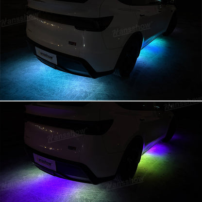 Model Y Juniper Underglow Lights LED Chassis Ambient Lighting Kit - installation process