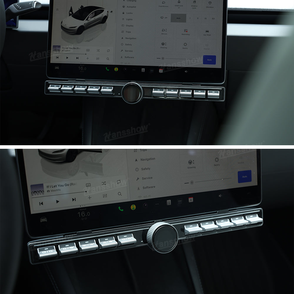 Center Console Control Button for Tesla Model Y/3 - Touch feedback