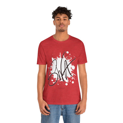 SWA Signature Splash Tee in black color on table