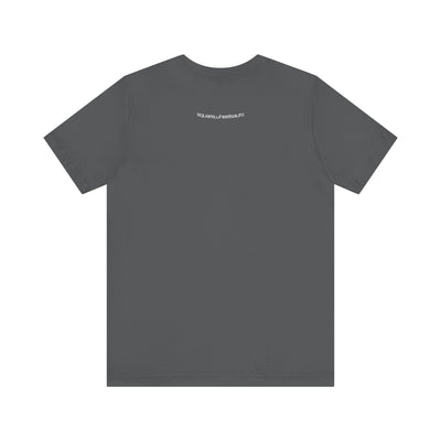 SWA Signature Splash Tee in silver color on display