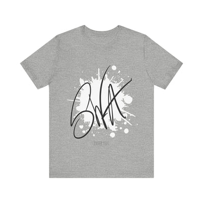 SWA Signature Splash Tee back view in athletic heather