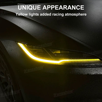 Model Y Juniper Underglow Lights LED Chassis Ambient Lighting Kit - night scene with vehicle