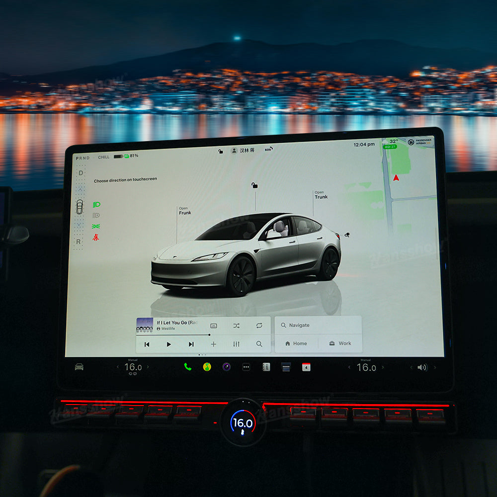 Center Console Control Button for Tesla Model Y/3 - Air conditioning adjustment