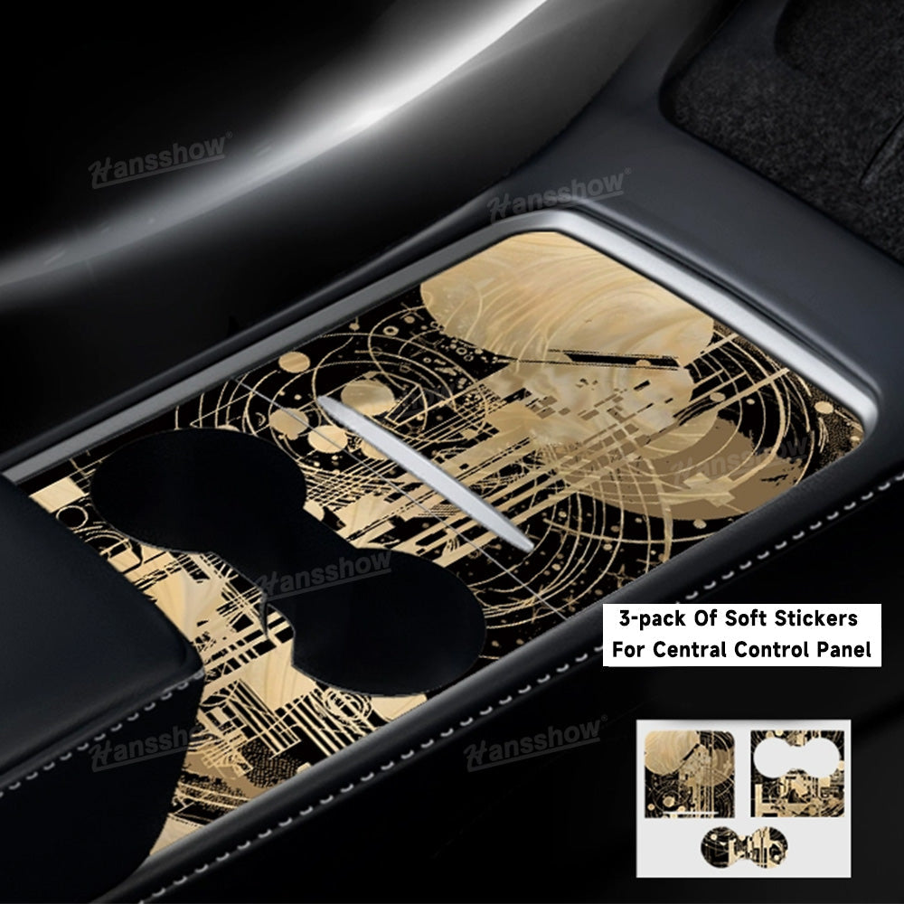 Model Y/3 Upgarde Center Console Wrap Cover - Easy installation