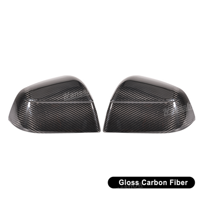 Tesla Model Y Side Mirror Covers Real Carbon Fiber Overlays - 2020 Model