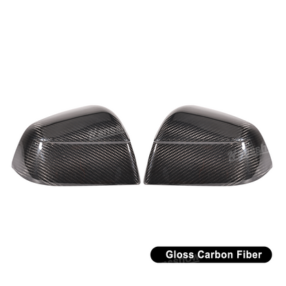 Tesla Model Y Side Mirror Covers Real Carbon Fiber Overlays - 2020 Model