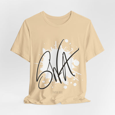 SWA Signature Splash Tee in silver color on rack