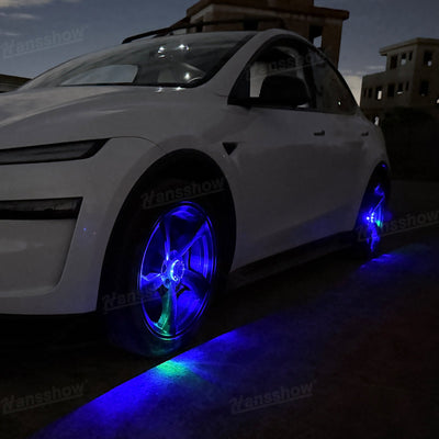 Model Y Juniper Wheel Hub Lights solar charging