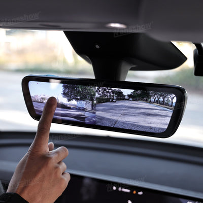 Model Y Juniper Dash Cam with safety features highlighted